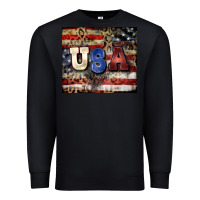 Black usa Premium Sweatshirt - CowGirlArtShop