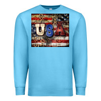 Ocean Blue usa Premium Sweatshirt - CowGirlArtShop