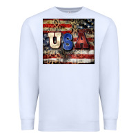 White usa Premium Sweatshirt - CowGirlArtShop