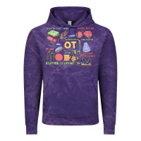 Cloud Purple biliteral coordintiom Vintage Hoodie - MaliasSmallBusiness