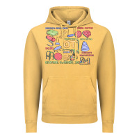 Vintage Mustard biliteral coordintiom Vintage Hoodie - MaliasSmallBusiness