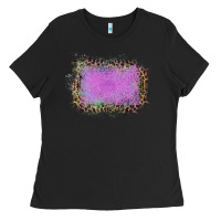 Black Old Leopard Purple Glitter Frame Ladies Tee - Bettercallsaul