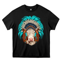 Black hereford indian headdress Heavy Core Tee - JahusDesignShop