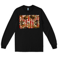 Black america, cowhide, leopard backgraund Long Sleeve Tee - JahusDesignShop