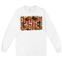 White america, cowhide, leopard backgraund Long Sleeve Tee - JahusDesignShop