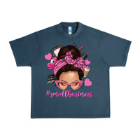 Midnight Navy small business messy bun Urban Heavy Tee - NancyCooperArtShop