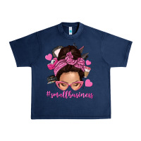 Navy small business messy bun Urban Heavy Tee - NancyCooperArtShop