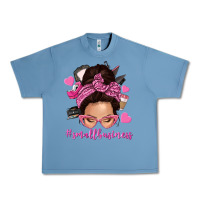 Pebble Blue small business messy bun Urban Heavy Tee - NancyCooperArtShop
