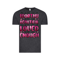 Vintage Black you are worthy you are beautiful Vintage Tee - MaliasSmallBusiness