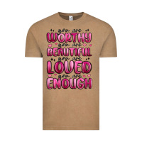 Vintage Coffee you are worthy you are beautiful Vintage Tee - MaliasSmallBusiness