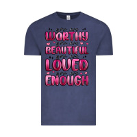 Vintage Denim you are worthy you are beautiful Vintage Tee - MaliasSmallBusiness