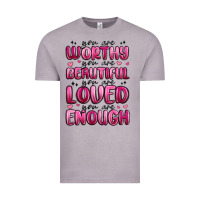 Vintage Zinc you are worthy you are beautiful Vintage Tee - MaliasSmallBusiness
