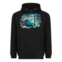 Black its the wonderful time of the year truck Heavyweight Hoodie - CowGirlArtShop