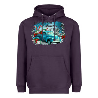 Plum its the wonderful time of the year truck Heavyweight Hoodie - CowGirlArtShop