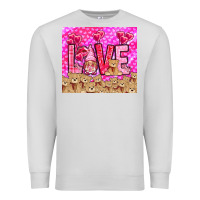 Dove Grey Love gnome with bear tumbler Valentine's Day Premium Sweatshirt - HowdyJamesFarm