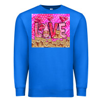 True Royal Love gnome with bear tumbler Valentine's Day Premium Sweatshirt - HowdyJamesFarm