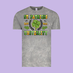 St. Patricks University Vintage Tee Designed By Maliassmallbusiness