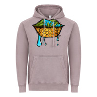 Summer Vibes Pineapple Lips Vintage Hoodie | Teevron