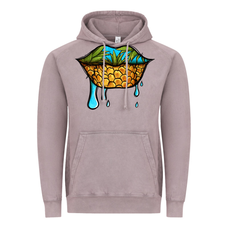 Summer Vibes Pineapple Lips Vintage Hoodie by Jasminsmagicworld | Teevron