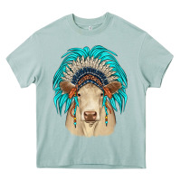 Arona charolais indian headdress Heavy Core Tee - JahusDesignShop