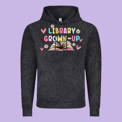 Library Grown Up Vintage Hoodie Designed By Maliassmallbusiness