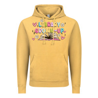 Vintage Mustard library grown up Vintage Hoodie - MaliasSmallBusiness