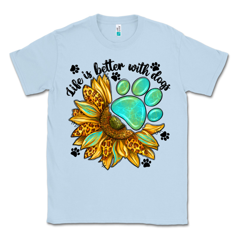Life Is Better With Dogs Classic Tee by NancyCooperArtShop | Teevron
