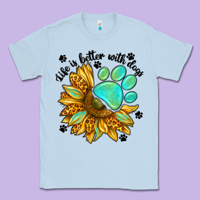 Life Is Better With Dogs Classic Tee Designed By Nancycooperartshop