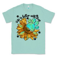 Seafoam life is better with dogs Classic Tee - NancyCooperArtShop