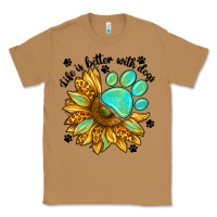 Toasted Coconut life is better with dogs Classic Tee - NancyCooperArtShop