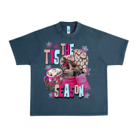 Midnight Navy tis the season winter skull Urban Heavy Tee - NancyCooperArtShop