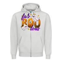 Dove Grey Fabboolous Zipper Hoodie - texasbilliewilder