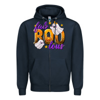 Navy Fabboolous Zipper Hoodie - texasbilliewilder