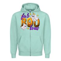 Seafoam Fabboolous Zipper Hoodie - texasbilliewilder