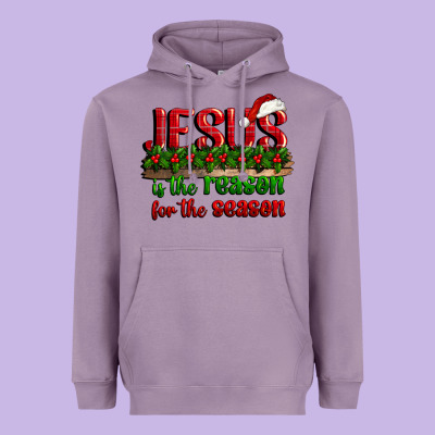 Jesus Is The Reason For The Season Heavyweight Hoodie Designed By Cowgirlartshop
