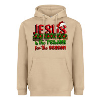 Mushroom jesus is the reason for the season Heavyweight Hoodie - CowGirlArtShop
