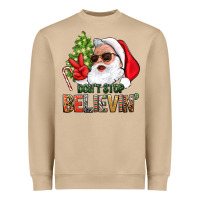 Mushroom Don't Stop Believing Santa Heavyweight Sweatshirt - BundleAndBundleShop