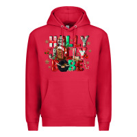 Cardinal holly jolly babe Premium Hoodie - CowGirlArtShop