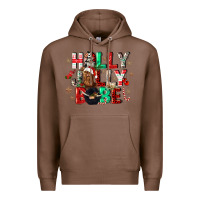 Chestnut holly jolly babe Premium Hoodie - CowGirlArtShop