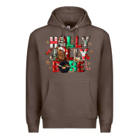 Coffee holly jolly babe Premium Hoodie - CowGirlArtShop
