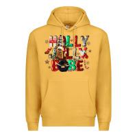 Mustard holly jolly babe Premium Hoodie - CowGirlArtShop