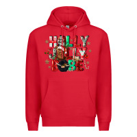 Red holly jolly babe Premium Hoodie - CowGirlArtShop