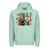 Seafoam holly jolly babe Premium Hoodie - CowGirlArtShop