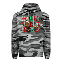 Slate Camo holly jolly babe Premium Hoodie - CowGirlArtShop