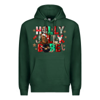 Sports Green holly jolly babe Premium Hoodie - CowGirlArtShop