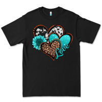Black love turquoise hearts Premium Tee - Jasminsmagicworld
