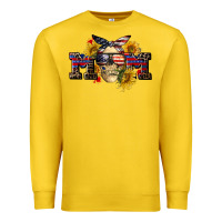 Lemon american mom skull Premium Sweatshirt - CowGirlArtShop