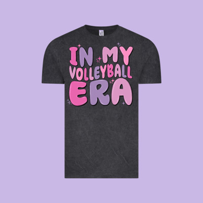 In My Volleyball Era Vintage Tee Designed By Maliassmallbusiness