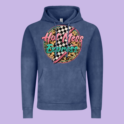 Hot Mess Express Vintage Hoodie Designed By Maliassmallbusiness