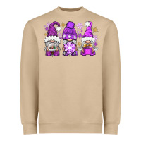 Mushroom Purple Winter Gnomies Heavyweight Sweatshirt - BundleAndBundleShop